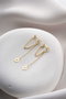 Heliophilia Silver Pendientes de Plata de Ley con Recubrimiento de Oro